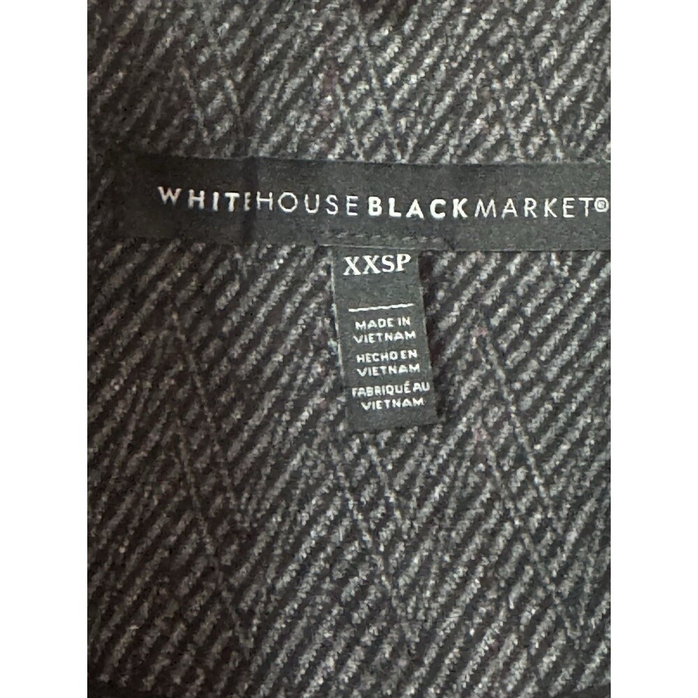 White House Black Market Blazer Jacket Sz XXSP Workwear Dark Academia Preppy - Picture 8 of 12